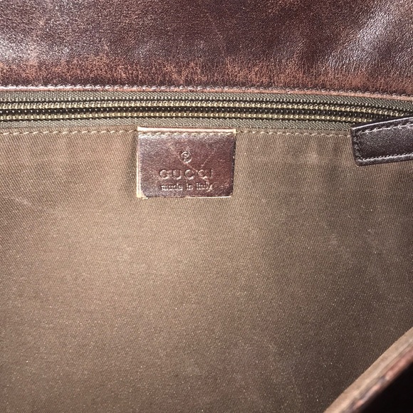 Sold!!!!! PreOwned DarkBrown GG Guccissima Leather - Picture 12 of 14